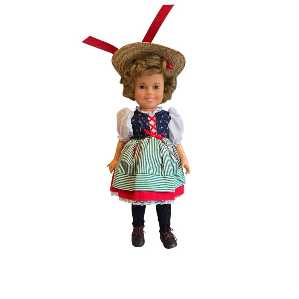 Vintage 1972 Ideal Toy Corp 17" Shirley Temple Heidi Doll ST-14-H-213